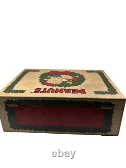 Ornement en bois Peanuts Polonaise Kurt Adler Charlie Brown Snoopy Woodstock Boîte