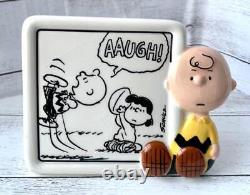 Ornement en poterie rare Charlie Brown de Westland Snoopy Sally