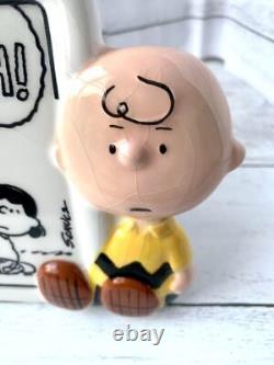 Ornement en poterie rare Charlie Brown de Westland Snoopy Sally