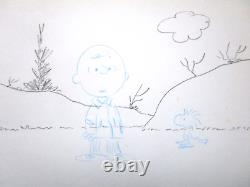 PEANUTS CHARLIE BROWN Charles Schulz DESSIN ORIGINAL CEL DE PRODUCTION MONTAGE snoopy
