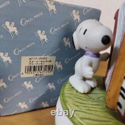 PEANUTS Snoopy Boîte à musique Accordéon Sekiguchi Vintage Rare Japon Fonctionnement