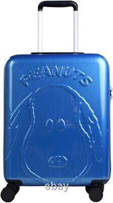 PEANUTS Snoopy Charlie Brown Bagage à fermeture éclair Valise autorisée en cabine 31L Bleu