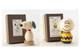 Peanuts Snoopy & Charlie Brown Poupée Kokeshi Figurine En Bois Usaburo Édition Limitée Jp F/s