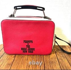 PEANUTS Snoopy × Marc Jacobs Charlie Brown Sac à bandoulière 2 en 1 Sac à main Rouge JAPON