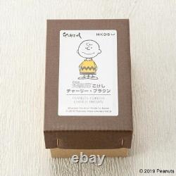 PEANUTS Snoopy et Charlie Brown Figurine en bois Usaburo KOKESHI DOLL Japon Édition Limitée