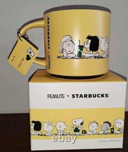PEANUTS X STARBUCKS 2025 Tasse en céramique amitié 14 oz Snoopy, Charlie Brown +