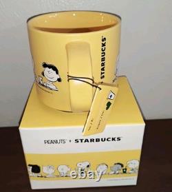 PEANUTS X STARBUCKS 2025 Tasse en céramique amitié 14 oz Snoopy, Charlie Brown +