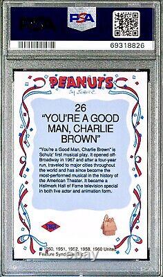 POP 5 PSA 10 RC Charlie Brown 1991 Peanuts Preview Tu es un bonhomme Recrue RARE