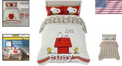 Parure de lit taille standard Peanuts Charlie Brown et Snoopy<br/>