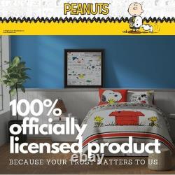 Parure de lit taille standard Peanuts Charlie Brown et Snoopy	
<br/>   