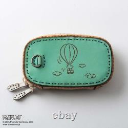 Peanuts CHARLIE BROWN & SNOOPY Mini portefeuille OJAGA DESIGN en cuir 75e anniversaire
