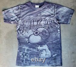 Peanuts Flying Ace All Over Print Snoopy Charlie Brown T-shirt Tee Shirt Sz S $$