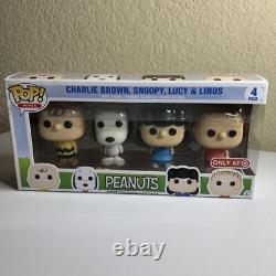 Peanuts Funko Pop Minis Target 4 Pack Snoopy Lucy Charlie Brown Overseas
