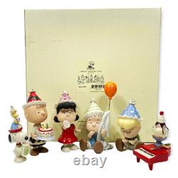 Peanuts Gang Lenox Fête D'anniversaire Figurines Chine Snoopy Charlie Brown Lot De 6