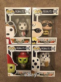 Peanuts Halloween Funko Pop Set Fantôme Charlie Brown Sorcière Lucy Snoopy Voutée