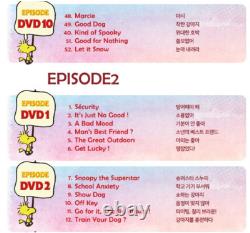 Peanuts L'ensemble d'albums de Snoopy et Charlie Brown Saison 1+2 Animation pour enfants