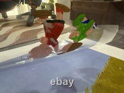 Peanuts Linus et la Couverture Linus et Peppermint Patty Séquence de 3 Cels Prod.