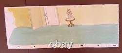 Peanuts Lucy aime Schroeder 1983 Animation KeyMaster Fond Original Art