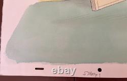 Peanuts Lucy aime Schroeder 1983 Animation KeyMaster Fond Original Art