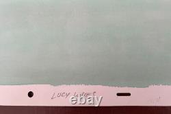 Peanuts Lucy aime Schroeder 1983 Animation KeyMaster Fond Original Art