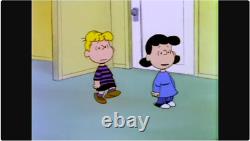 Peanuts Lucy aime Schroeder 1983 Animation KeyMaster Fond Original Art