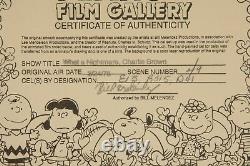 Peanuts Production Cel Snoopy What A Nightmare, Charlie Brown Bill Melendez Auto