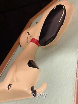 Peanuts Snoopy 3-d Plaque Molded Wall Art 1965 Charlie Brown Caractère