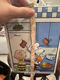 Peanuts Snoopy Danbury Mint Boîte à farine Chef Snoopy & Charlie Brown 9