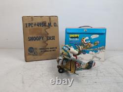 Peanuts Snoopy Mattel Skediddler Avion Ensemble de Jeu 1969 Avec Étui et Boîte