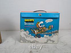 Peanuts Snoopy Mattel Skediddler Avion Ensemble de Jeu 1969 Avec Étui et Boîte