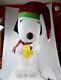 Peanuts Snoopy Woodstock Noël Airblown Charlie Brown Chien Gonflable De 4 Pieds.