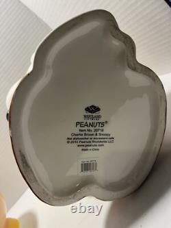 Peanuts Snoopy serrant Charlie Brown dans ses bras Westland Giftware 2010 pot à biscuits RARE