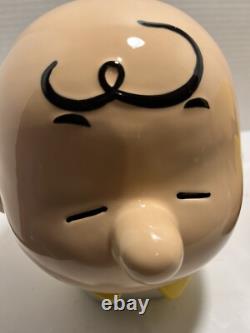Peanuts Snoopy serrant Charlie Brown dans ses bras Westland Giftware 2010 pot à biscuits RARE