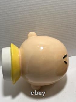 Peanuts Snoopy serrant Charlie Brown dans ses bras Westland Giftware 2010 pot à biscuits RARE