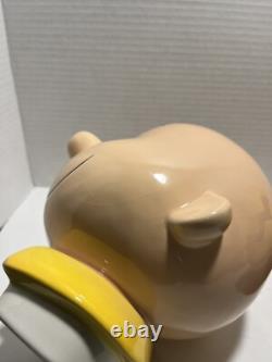 Peanuts Snoopy serrant Charlie Brown dans ses bras Westland Giftware 2010 pot à biscuits RARE