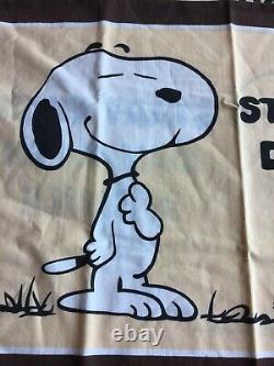 Peanuts Vintage Taie Set De Charlie Brown Snoopy 1958 Made In Ireland