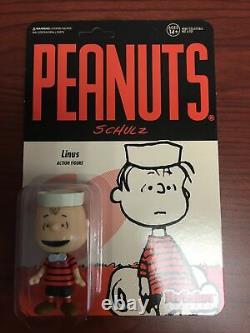 Peanuts Wave 3 Camp Reaction Action Figure Super 7 Set Of 6 Charlie Brown Snoopy