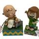 Peanuts Par Jim Shore Figurines Charlie Brown, Snoopy Et Peppermint Patty, Lot Retir&eacute; Du March&eacute;