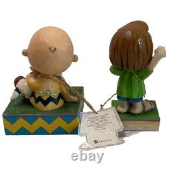 Peanuts par Jim Shore figurines Charlie Brown, Snoopy et Peppermint Patty, lot retiré du marché