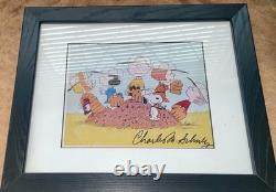 Peanuts signé Charles M Schultz photo 8x10 Charlie Brown, Snoopy et la bande