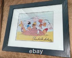 Peanuts signé Charles M Schultz photo 8x10 Charlie Brown, Snoopy et la bande