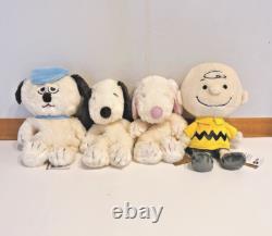 Peluche Snoopy Peanuts Yurukuta 4 Set Musée Snoopy Tokyo Édition Limitée Neuf