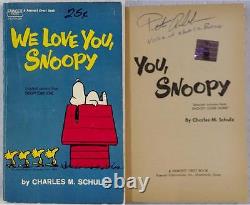 Peter Robbins A Signé Charlie Brown Nous Vous Aimons, Livre Snoopy Exclusive Oc Dugout