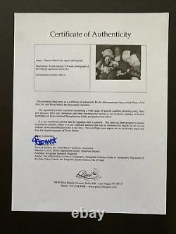 Photo en noir et blanc signée par CHARLES M. SCHULZ, avec certificat d'authenticité. Charlie Brown, Snoopy, Peanuts