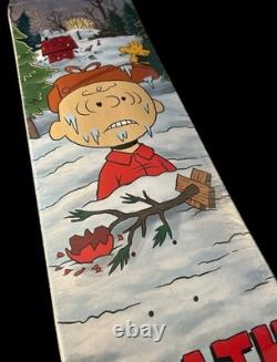 Planche de skateboard SUPER RARE Charlie Brown Happy Holidays Deathwish Snoopy NOS NEUVE