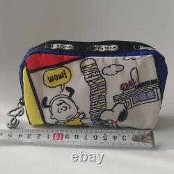 Pochette cosmétique Snoopy USJUSJ, Charlie Brown, Lespo du JAPON.