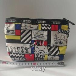 Pochette cosmétique Snoopy USJUSJ Charlie Brown Lespo du JAPON