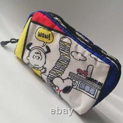 Pochette cosmétique Snoopy USJUSJ, Charlie Brown, Lespo du JAPON.