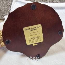 Porte-bougie Danbury Mint Peanuts Chanteurs de Noël Snoopy Arbre Charlie Brown