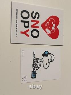 Porte-clés breloque en métal édition limitée Snoopy In Style NYC 2026 et 2 impressions